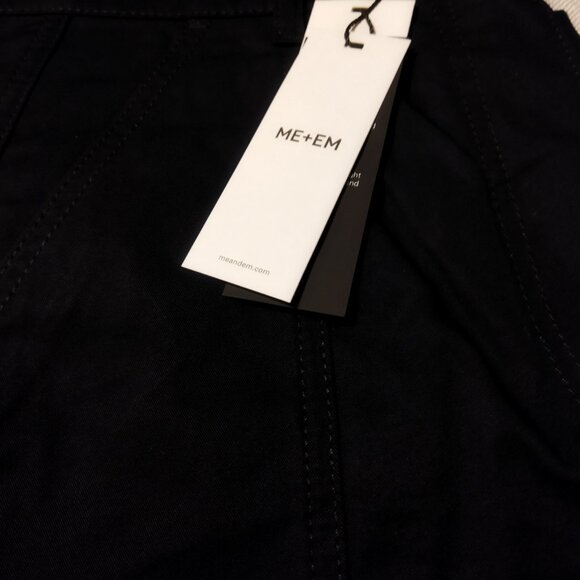 ME+EM - Cotton Engineered Leg Pant - Color Navy - Size US 8 - Picture 5 of 6